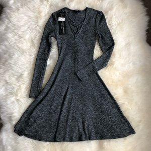 Christian Siriano Grey dress- HIGH STRETCH